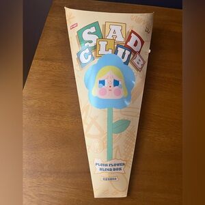 POPMART CryBaby Sad Club Plush Flower Blind Box in Sky Blue